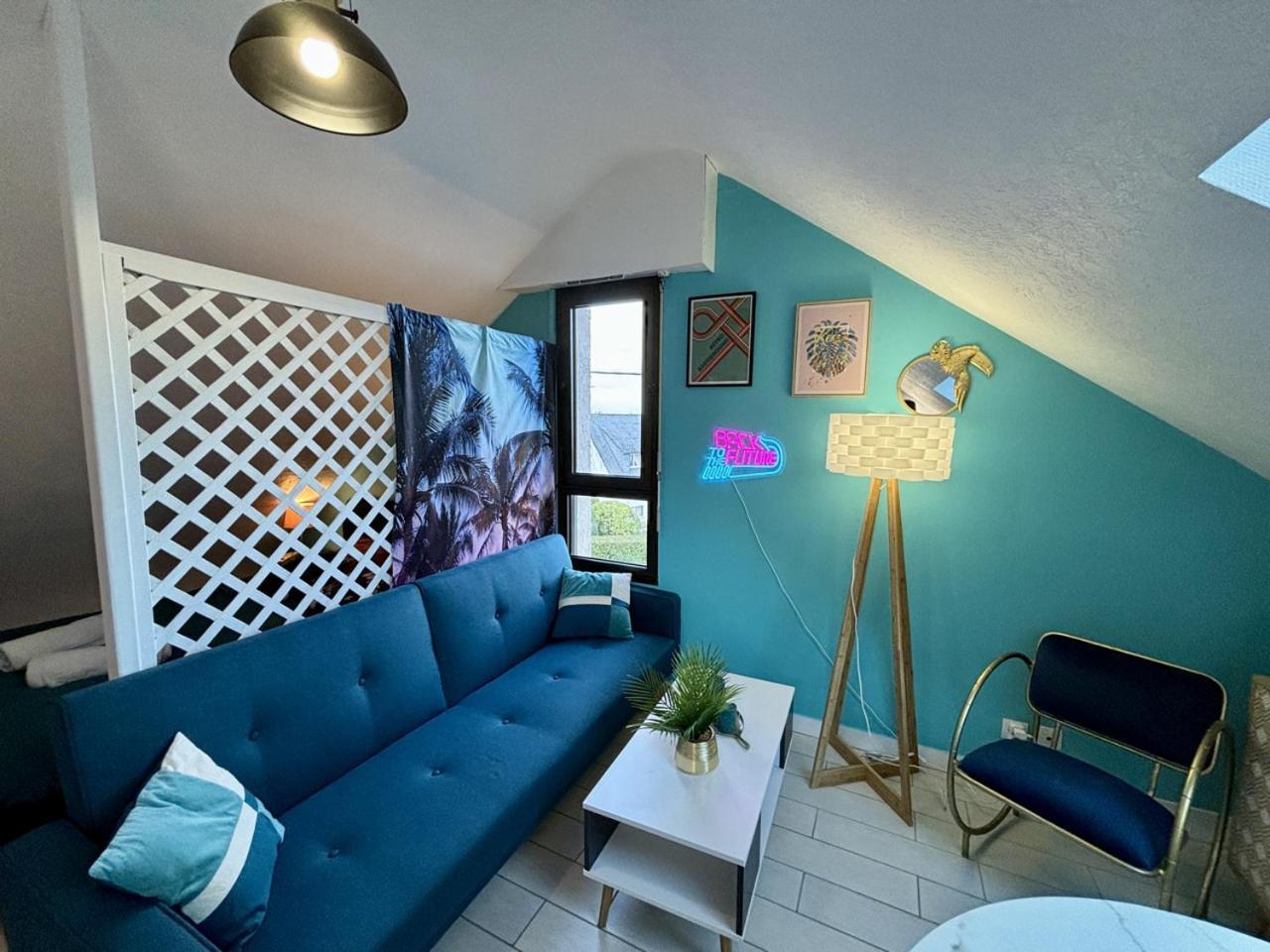 -Tropical Studio- Paisible Parking Wifi Lave-Linge Quimper Exteriér fotografie